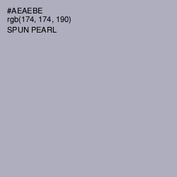 #AEAEBE - Spun Pearl Color Image